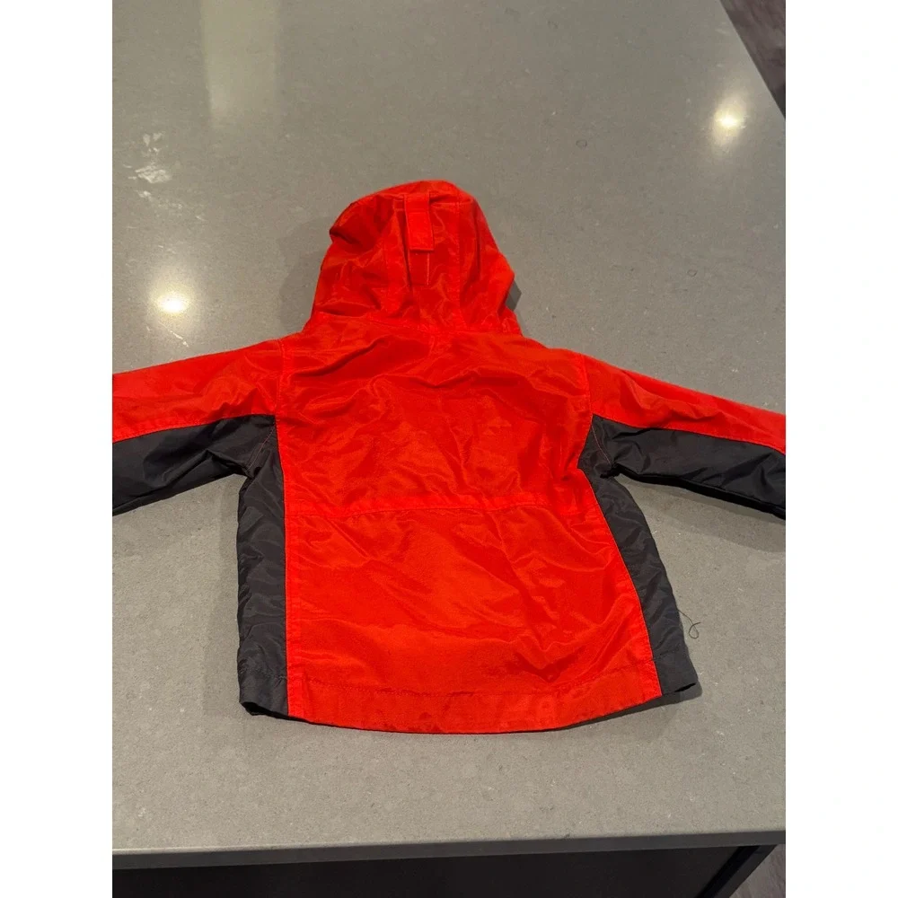 Columbia Kids‎ Toddler 3T Red Gray Full Zip Hooded Jacket Outerwear